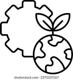 Ecosystem vector icon. Can be used for printing, mobile and web applications.