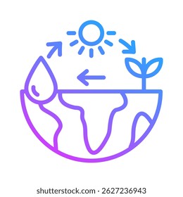 Ecosystems Icon Element For Design