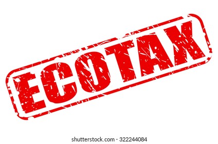 ECOTAX red stamp text on white