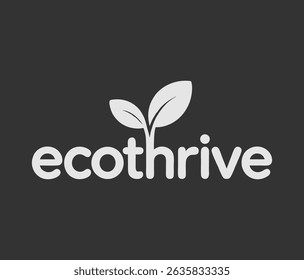 Logotipo de Ecothrive - Diseño sostenible de hojas	