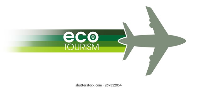 Ecotourism banner design concept.