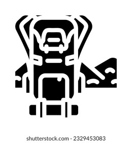 ecotourism environmental glyph icon vector. ecotourism environmental sign. isolated symbol illustration