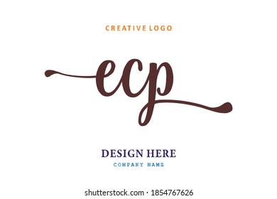 ECP lettering logo is simple, easy to understand and authoritative