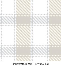 Ecru Asymmetric Plaid seamless pattern suitable for fashion textiles and graphics