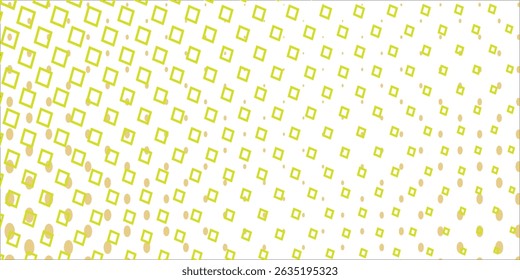 Ecru-Gradient mit Textur von quadratischen Sprinkles. weißer Hintergrund, moderne quadratische Sprinkles, Vektordesign, Papiertextur.