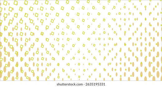 Ecru gradient with texture of square sprinkles. white background, modern square sprinkles vector design, paper texture.