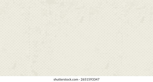 textura de papel de grão Ecru. Fundo texturizado vintage com pontos, manchas, manchas, manchas e partículas. Papel de parede de repetição de artesanato. Natural creme grunge superfície moderna ponto