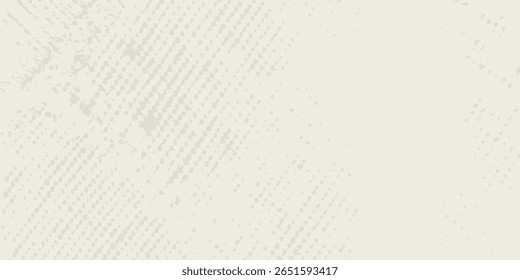 textura de papel de grão Ecru. Fundo texturizado vintage com pontos, manchas, manchas, manchas e partículas. Papel de parede de repetição de artesanato. Natural creme grunge superfície moderna ponto