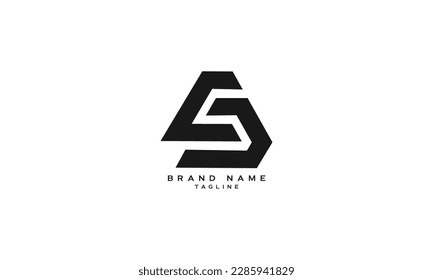 ECS, CES, ED, DE, CS, SC, Resumen del diseño inicial del logotipo del alfabeto en monograma
