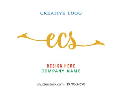 ECS lettering logo is simple, easy to understand and authoritative