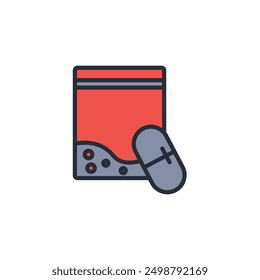 icono de éxtasis. Vector. Trazo editable. signo de estilo lineal para uso Diseño web, logotipo. Ilustración de símbolo.