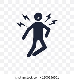ecstatic human transparent icon. ecstatic human symbol design from Feelings collection. Simple element vector illustration on transparent background.