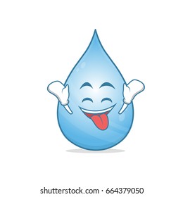 Ecstatic water cartoon character vector illustration collection