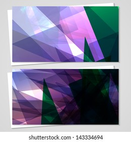 ector business-card  set for your design, abstract Illustration.