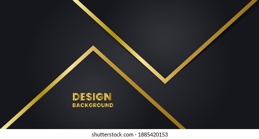 ector color elegant abstract geometric banner with gold shapes.