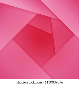 ector geometric shapes. Flower style. Decorative element with pink and shadows.	
