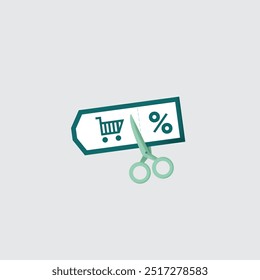 ector illustration with a discount theme featuring eye-catching design elements, including discount tags, percentage symbols, and promotional arrows. Ideal for creating engaging and effective advertis