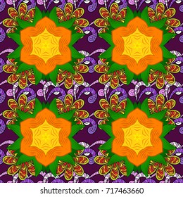 ector illustration. Fashionable fabric pattern. Cute Floral pattern in the small flower.