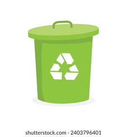ector recycle garbage bin vector element.