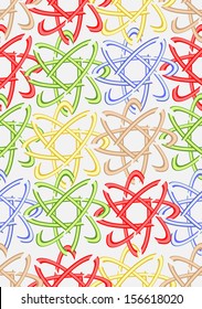 ector seamless colorful  pattern with geometric forms,Texture for web and print, fall fashion textile, background