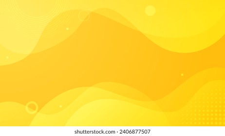 ector yellow orange gradient background with fluid liquid shape and geometric elements composition in futuristic and technology concept for cover,banner ,poster, web,header.