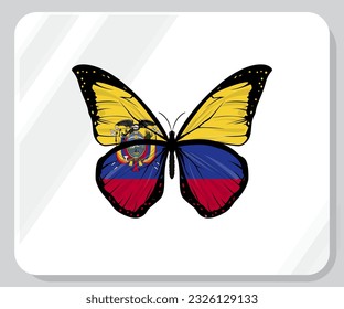 Ecuador-Butterfly-Flaggensymbol
