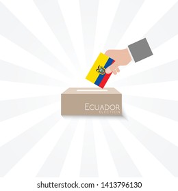 Ecuador Elections Vote Box Vector Work