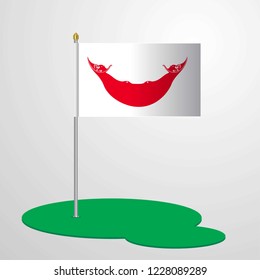Ecuador Flag Pole