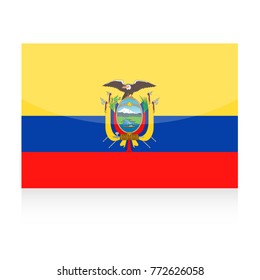 Ecuador Flag Vector Icon - Illustration