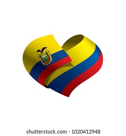 Ecuador flag, vector illustration