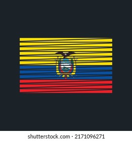 Ecuador Flag Vector. National Flag