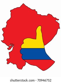 Ecuador hand signal