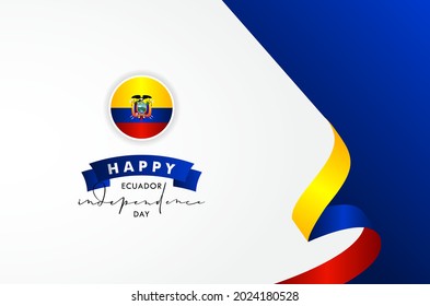 Ecuador Independece Day Backgeound Design