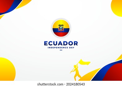 Ecuador Independece Day Backgeound Design