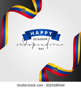 Ecuador Independece Day Backgeound Design