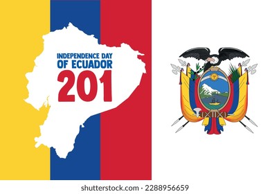 Ecuador Independence Day of 201 th banner