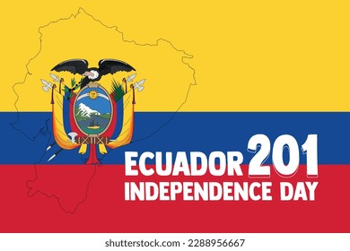 Ecuador Independence Day of 201 th banner