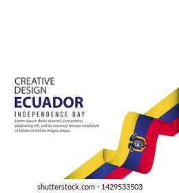 Ecuador Independence Day Celebration Creative Design Illustration Vector Template