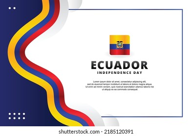 Ecuador Independence Day Design Background For International Moment