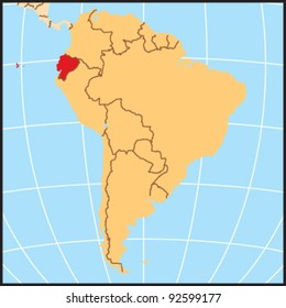 Ecuador Locate Map