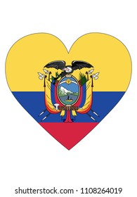 Ecuador Love Flag