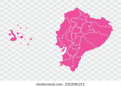 Ecuador Map Fuscia Color Background quality files png