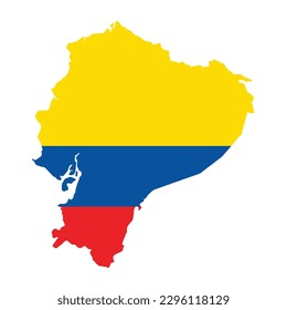 Icono de indicador de vector de logotipo de mapas de Ecuador 