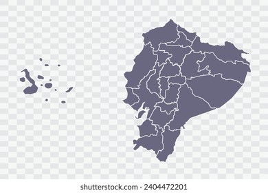 Ecuador Map pewter Color on White Background quality files Png