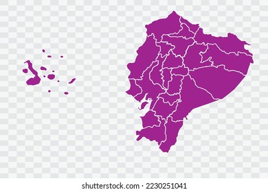 Ecuador Map pink Color on White Background quality files Color (a50099) png