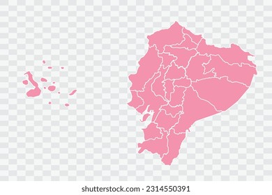 Ecuador Map Rose Color Background quality files png