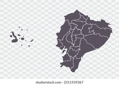 Equador Mapa Smoke Color on White Background qualidade arquivos Png