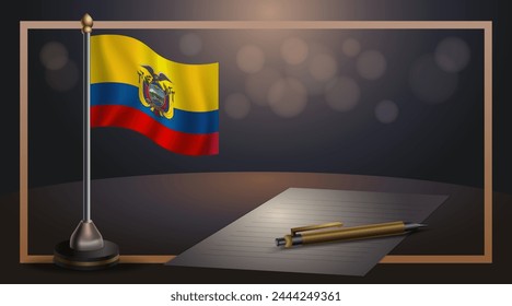 Ecuador National Day, template banner vector Illustration