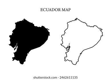 Ecuador region country map vector