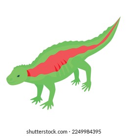 Ecuador reptile icon isometric vector. Travel trip. Tourism nation